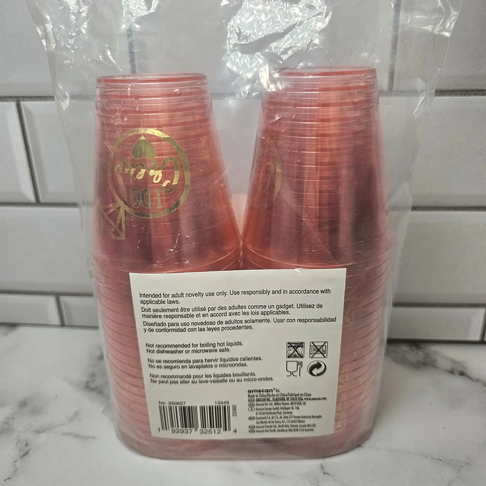 Pink Bridal Party Supplies Set